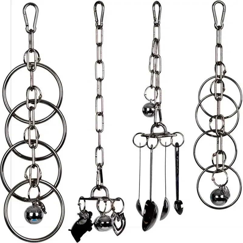 Stainless Steel Diamond Puzzle Climbing Rack for Medium & Large Parrots