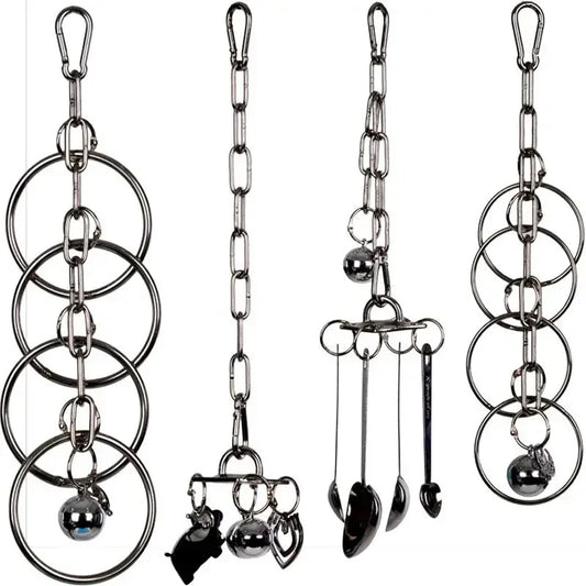 Stainless Steel Diamond Puzzle Climbing Rack for Medium & Large Parrots
