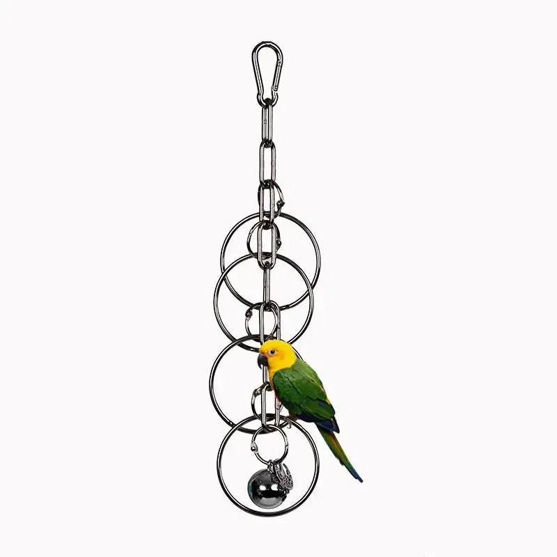 Stainless Steel Diamond Puzzle Climbing Rack for Medium & Large Parrots