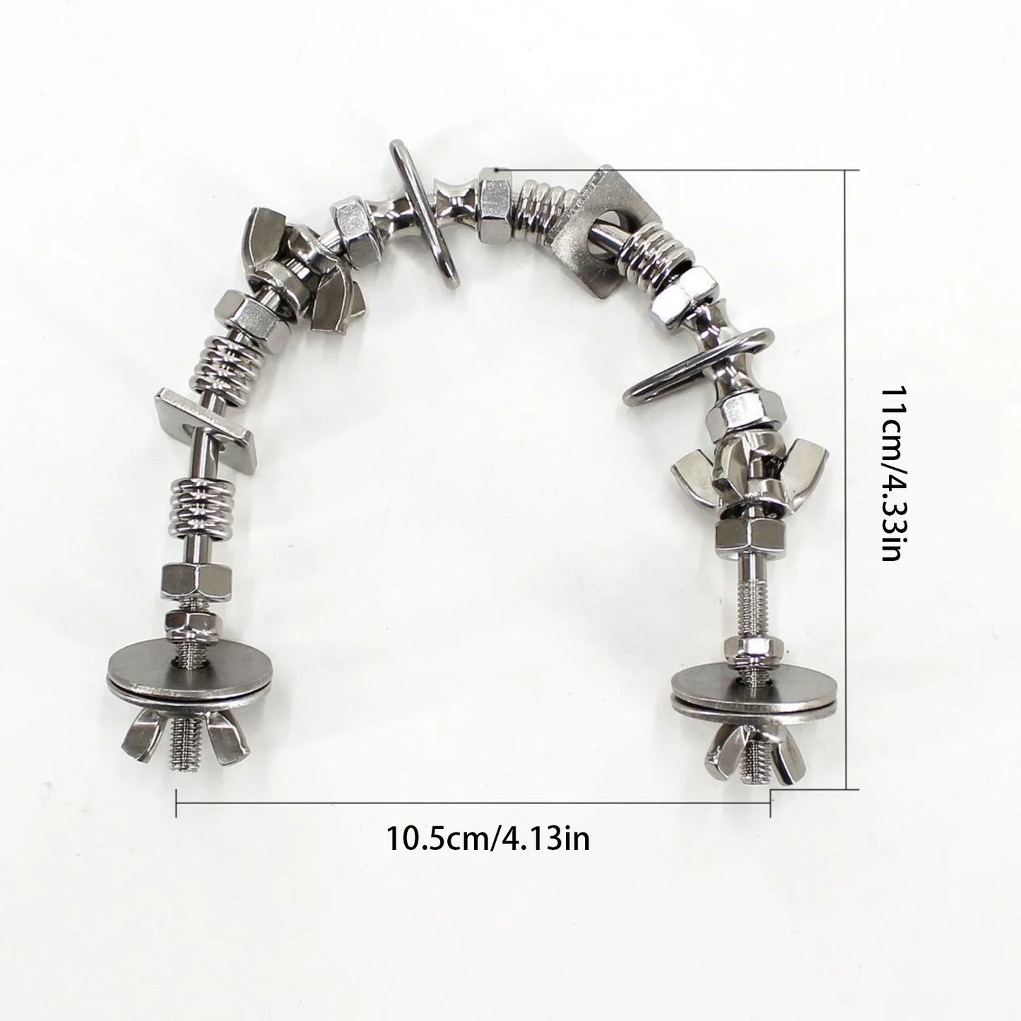 Stainless Steel Puzzle Perch Stand & Chew Toy for Medium & Large Parrots