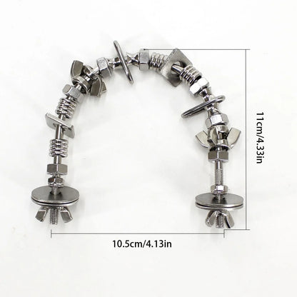 Stainless Steel Puzzle Perch Stand & Chew Toy for Medium & Large Parrots
